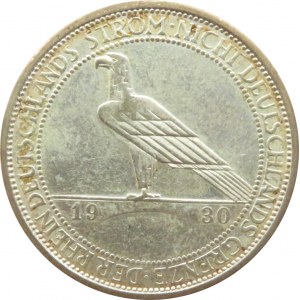 Niemcy, Republika Weimarska, 3 marki 1930 A, Berlin, Rheinland Strom