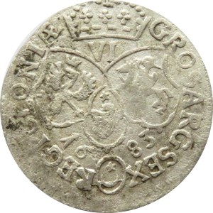 Jan III Sobieski, szóstak 1683 TLB, Bydgoszcz, herb Leliwa