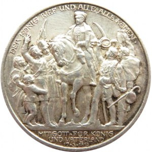 Niemcy, Prusy, Wilhelm II, 2 marki 1913 A, Berlin, UNC-