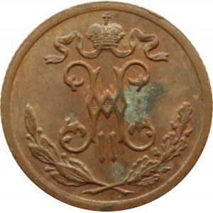 Rosja, Mikołaj II, 1/2 kopiejki 1899 S.P.B., Petersburg, UNC