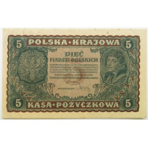 Polska, II RP, 5 marek 1919, II seria CX