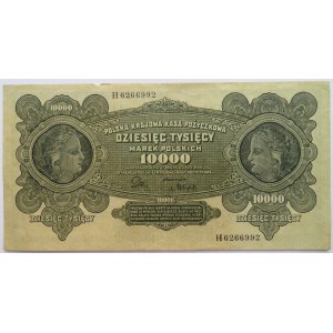Polska, II RP, 10 000 marek 1922, seria H