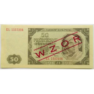 Polska, RP, 50 złotych 1948, seria EL, WZÓR