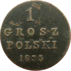 Mikołaj I, 1 grosz 1835 I.P., Warszawa