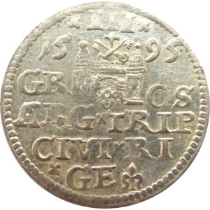 Zygmunt III Waza, trojak 1595, Ryga