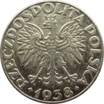 Polska, Generalna Gubernia, 50 groszy 1938, niklowane