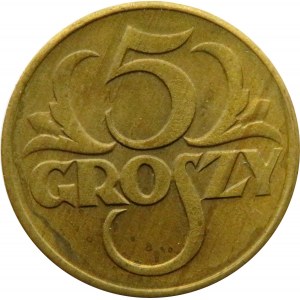 Polska, II RP, 5 groszy 1923, Warszawa, UNC