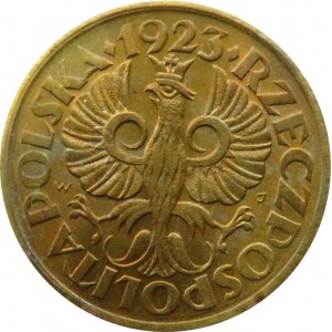 Polska, II RP, 5 groszy 1923, Warszawa, UNC