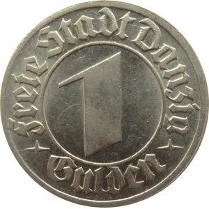 Wolne Miasto Gdańsk, 1 gulden 1932, Berlin, bardzo ładne