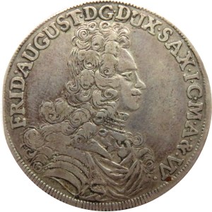 August II Mocny, 2/3 talara (gulden) 1696 IK, Drezno
