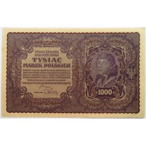 Polska, II RP, 1000 marek 1919, II seria E - typ 4