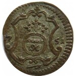 August III Sas, halerz 1751, Drezno, ładny