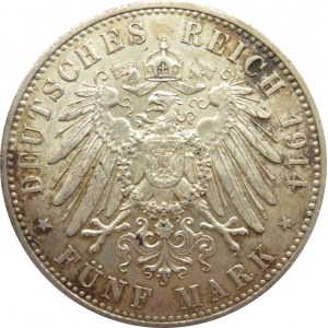 Niemcy, Prusy, Wilhelm II, 5 marek 1914 A, Berlin
