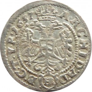 Austria, Ferdynand III, 3 krajcary 1637, Wrocław