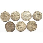 Brandenburgia, XIV wiek, Ludwik I i II, lot denarów, 7 sztuk