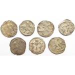 Brandenburgia, XIV wiek, Ludwik I i II, lot denarów, 7 sztuk