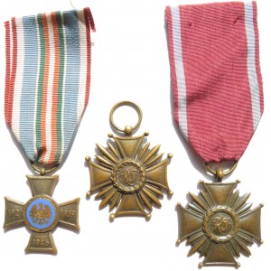 Polska, II RP i RP, lot 3 medali, wstążki (3)
