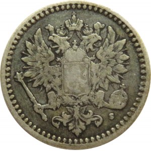 Finlandia/Rosja, Aleksander II, 50 pennia 1866 S, Helsinki