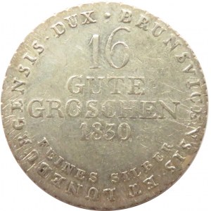 Niemcy, Braunschweig, 16 Guten groschen 1830, Brunszwik