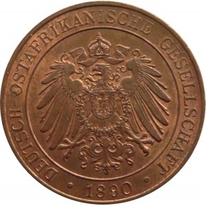 Niemiecka Afryka Wschodnia, 1 pesa 1890, Berlin, UNC