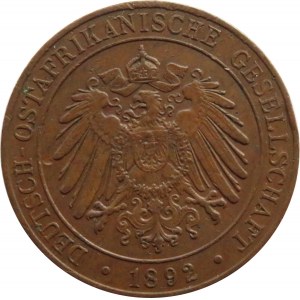 Niemiecka Afryka Wschodnia, 1 pesa 1892, Berlin