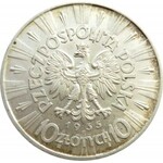 Polska, II RP, Józef Piłsudski, 10 złotych 1935, piękny