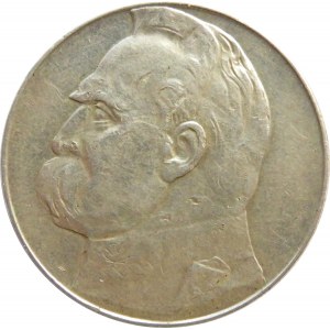 Polska, II RP, Józef Piłsudski, 10 złotych 1938