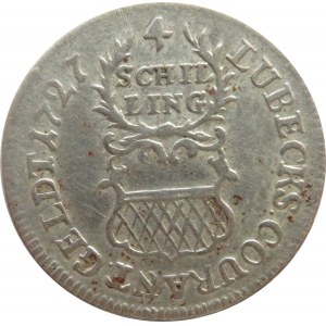 Niemcy, Lubeka, 4 szylingi 1727