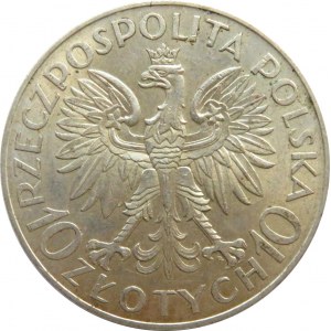 Polska, II RP, Romuald Traugutt, 10 złotych 1933, Warszawa, piękny