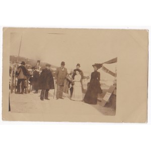 Przedwojenna fotografia: Abacja(dziś.: Opatija) - najbardziej znany i modny kurort Austro-Węgier) 1909, Anna Świda, Hala Bratkiewiczówna