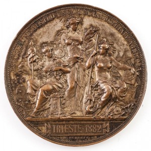 MEDAL, AUSTRO-WĘGIERSKA WYSTAWA ROLNICZO-PRZEMYSŁOWA ,Triest, 1882