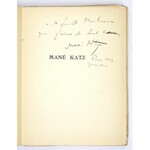 AIMOT J[ean]-M[arie] - Mané-Katz. Préface de Paul Fierens. Avec des illustrations en coleur et en noir. Paris 1933