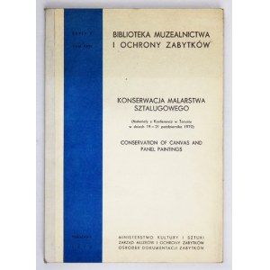 KONSERWACJA malarstwa sztalugowego. Warszawa 1970. Ministerstwo Kultury i Sztuki, Zarząd Muzeów i Ochrony Zabytków. 4