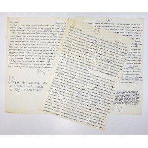 List Zdzisława Beksińskiego, dat. 14 i 15 VIII 1969 w Sanoku