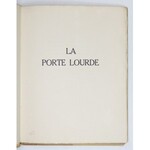 MORAND René - La porte lourde. Poèmes en prose de ... Dessins hors-texte par Eugène Zak. Paris 1929