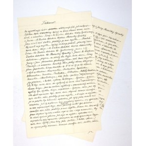[TESTAMENT]. Rękopiśmienny testament Marii z Zamoyskich Władysławowej Druckiej-Lubeckiej, dat. 25 V 1935 w Warszawie