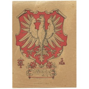 TSL. 3 Maja. Kraków 1920. Lit. Fr. Zieliński, Kraków, św. Marka 16