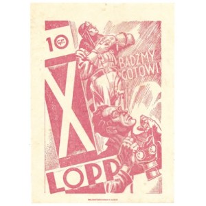 X [TYDZIEŃ Lotniczy] LOPP. 10 gr[oszy]. [Warszawa 1933]. Druk. Pionier