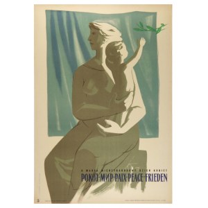 8 MARCA, Międzynarodowy Dzień Kobiet. Pokój, Mir, Paix, Peace, Frieden. 1955