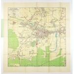 [KATOWICE]. Plan miasta Wielkich Katowic i okolic. Plan barwny form. 54,2x54 cm