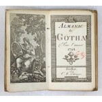 ALMANAC de Gotha pour l'anneé 1794. s. [60], 88, [16], 118, [26], tabl. 17, tabl. genealog. 1, tabela rozkł. 1
