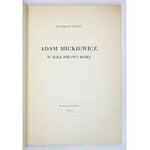 PIGOŃ Stanisław - Adam Mickiewicz w Kole Sprawy Bożej. Warszawa 1932. Druk. Kasy im. Mianowskiego. 4, s. 116, [1]