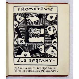 GIDE Andrzej - Prometeusz źle spętany. Przekład Miriama [Zenona Przesmyckiego]. Lwów [1904]. Księg. H. Altenberga. 16