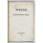 POL Wincenty - Poezyje ... Mohort. Rapsod rycerski z podania. Kraków 1855. Nakł. autora, Druk. Czasu. 8, s. 176, XXXIX