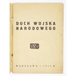 [HOŁÓWKO Tadeusz] - Duch wojska narodowego. Warszawa 1919 [właśc. VII 1942]. TWZW. 16d, s. 56. brosz