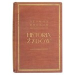 DUBNOW Szymon - Historia Żydów. Przekład Zofii Erlichowej i Cecylii Słapakowej. Kraków 1939. S. Seiden. 8, s. 288, [4]