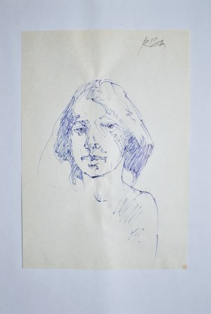 Roman Banaszewski (Ur. 1932), Szkic głowy kobiety