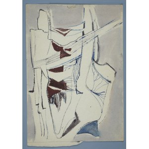 Janina Muszanka - Łakomska (1920-1982), Kompozycja abstrakcyjna [Postacie?], ok. 1960