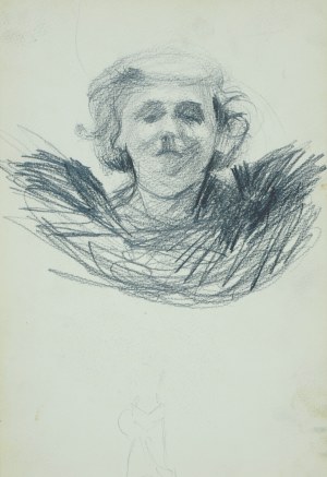 Włodzimierz Tetmajer (1861 - 1923), Studium głowy młodej kobiety - szkic, 1907