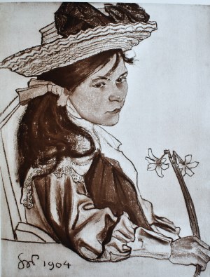 Stanisław Wyspiański (1869-1907), Dziewczynka z narcyzem